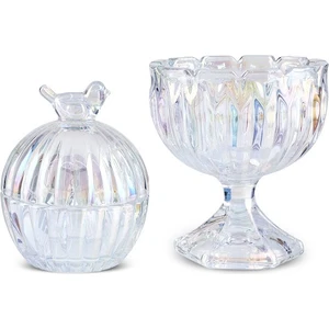 Terry Ikili Lokumluk/şekerlik Seti Luster