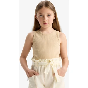 Kız Çocuk Bisiklet Yaka Basic Düz Atlet C2214A824SM