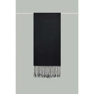 Kroren Düz Renk Ipeksi Şal 4026-SIYAH