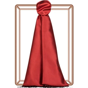 Ipekevi Çift Taraflı Düz Renk Ipek Şal 00927-OSMANLI Kırmızısı