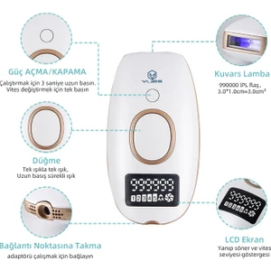 Ipl Lazer Epilasyon 999.999 Atım Otomatik/manuel Dokunmatik Ekran Vücut Yüz Epilasyon Cihazı