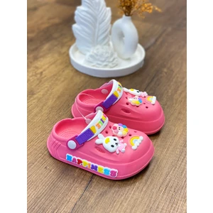 Çocukça Moda Kız Çocuk Sevimli Figürlü Kaydırmaz Taban Sandalet Terlik Deniz Havuz Bahçe Terlik, Bebek Sandalet