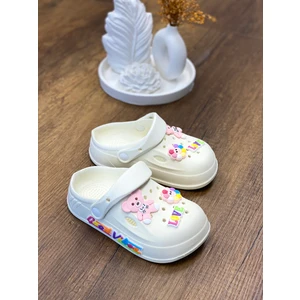 Çocukça Moda Kız Çocuk Sevimli Figürlü Kaydırmaz Taban Sandalet Terlik Deniz Havuz Bahçe Terlik, Bebek Sandalet