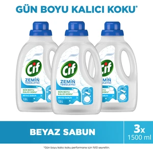 Zemin Temizleyici Beyaz Sabun 1500 ml X3
