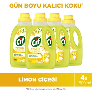 Zemin Temizleyici Limon Çiçeği 1500 ml X4