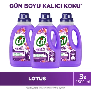 Zemin Temizleyici Lotus 1500 ml X3