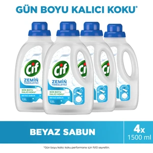 Zemin Temizleyici Beyaz Sabun 1500 ml X4