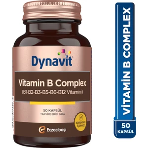 Vitamin B Complex 50 Kapsül - B1-B2-B3-B5-B6-B12 Vitamini