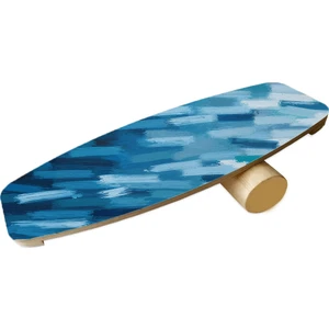Ahşap Baskılı Denge Tahtası Rocket Balance Board Rocket Gym Board