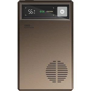 Rock 10000 Mah PD20W Taşınabilir Şarj Cihazı Retro Magsafe Powerbank - Çöl Titanyum