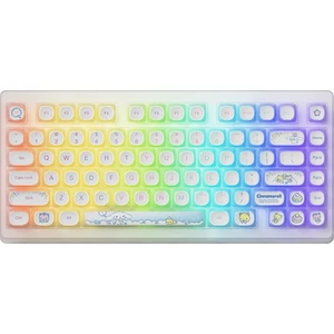 x Cinnamoroll Acr TOP75B Özel Seri Creamy Cyan Switch Rgb Kablosuz Hotswap Mekanik Gaming Klavye