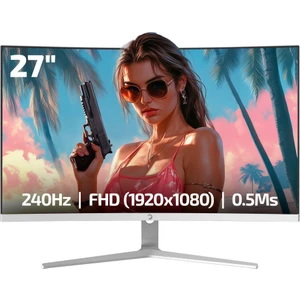27" Vivid V60 Curved Rgb 0.5ms 240Hz Va Fhd 1500R Hdr Adaptive Sync Beyaz Gaming Monitör