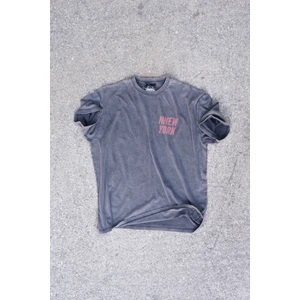 New York 1982 Oversize  Soluk Siyah Vintage Tişört