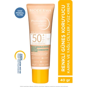Photoderm Cover Touch SPF50+ Light Karma Yağlı Ciltler Kapatıcı Etkili Renkli Güneş Kremi 40 ml