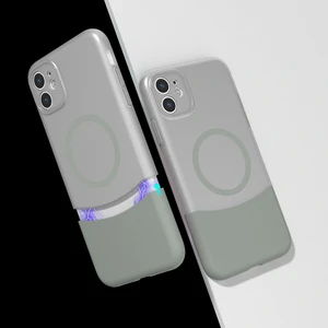 Apple iPhone 11 Kılıf M-Safe Şarj Özellikli Mıknatıslı Duble Kapak