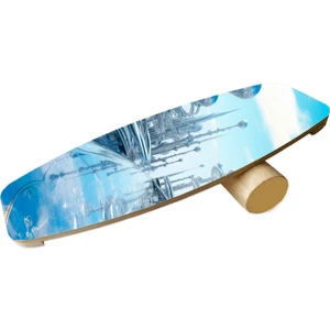 Ahşap Baskılı Denge Tahtası Rocket Balance Board Rocket Gym Board