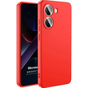 Xiaomi Poco X7 Pro Kılıf Groovy Soft Kırmızı