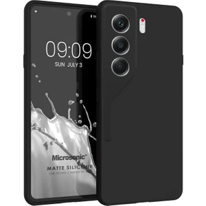Matte Silicone Tecno Camon 40 4g Kılıf Siyah