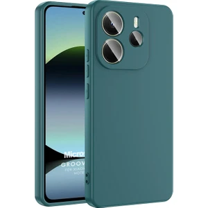 Xiaomi Redmi Note 14 4g Kılıf Groovy Soft Koyu Yeşil
