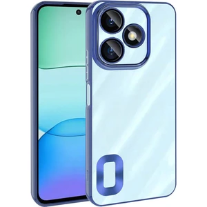 Xiaomi Redmi 13 4g Kılıf Logo Yeri Açık Kamera Lens Önü Korumalı Renkli Kenarlı Şeffaf Silikon