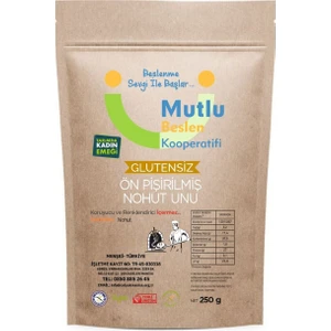 Mutlu Beslen Kooperatifi Ön Pişirilmiş Nohut Unu Glutensiz 250 G