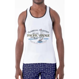 Dijital Baskılı Nefes Alan Clima Control Kumaş Erkek Askılı Plaj Tişört Atlet - MB0383