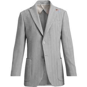 Gri Mono Yaka, Torba Cep, Çift Yırtmaç Ceket