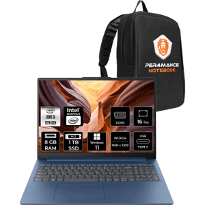 Ideapad Slim 3 Intel Core I5 13420H 8gb 1tb SSD 16" Fhd+ Windows 11 Home Taşınabilir Bilgisayar & Per4 Çanta 83K2001RTRP323