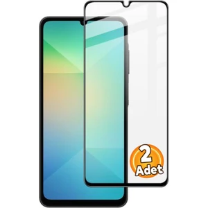 Samsung Galaxy A06 Tam Kaplayan ESD Cam Ekran Koruyucu 6D GLASS (2 ADET)