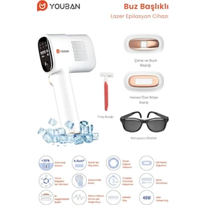 Ipl Buz Lazer Epilasyon Tüy Alma 999.999 Atım Otomatik Yüz,vücut,hassas Bölge Ağrısız Kullan