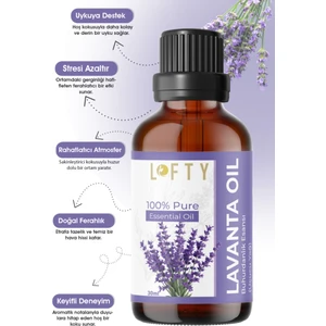 Lavanta  Uçucu Yağ  Buhurdanlık Esansı Konsantre Oda Kokusu  Esans Buhur Yağı 30ML