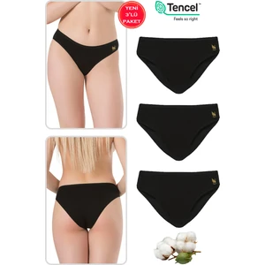 Özkan 23924 3'lü Paket Kadın Pamuklu Modal Esnek Yumuşak Slip Külot