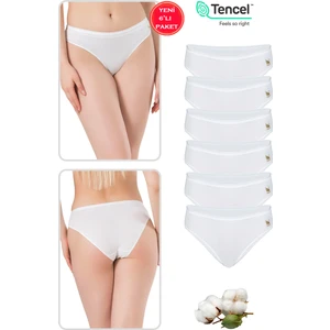 Özkan Underwear Özkan 23924 6'lı Paket Kadın Pamuklu Modal Esnek Yumuşak Slip Külot