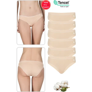 Özkan Underwear Özkan 23924 6'lı Paket Kadın Pamuklu Modal Esnek Yumuşak Slip Külot