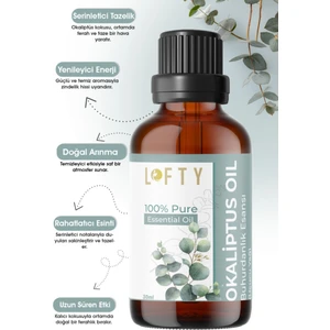 Okaliptus  Uçucu Yağ  Buhurdanlık Esansı Konsantre Oda Kokusu  Esans Buhur Yağı 30ML
