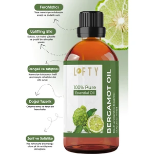 Bergamot Uçucu Yağ Buhurdanlık Esansı Oda Kokusu Uçucu Esansiyel Yağ Buhur Yağı 100ML