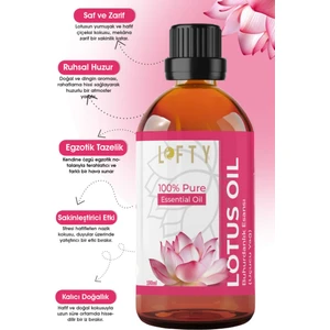 Lotus Çiçeği Uçucu Yağ Buhurdanlık Esansı Oda Kokusu Uçucu Esansiyel Yağ Buhur Yağı 100ML