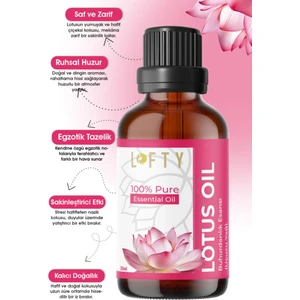 Lotus Çiçeği  Uçucu Yağ  Buhurdanlık Esansı Konsantre Oda Kokusu  Esans Buhur Yağı 30ML