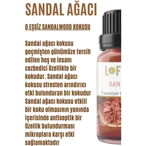 Sandal Uçucu Yağ Buhurdanlık Esansı Konsantre Oda Kokusu Uçucu Esans Buhur Yağı 10 ml