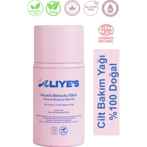 Beauty Elixir %100 Doğal Yüz & Vücut & Saç Bakım Yağı - Ecocert Cosmos Sertifikalı ve Organik İçerikli