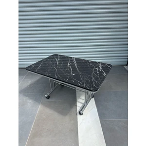 Erk Mobilya Tekerlekli Orta Sehpa, 70x110 Tekerlekli Orta Sehpa, Tekerli Sehpa