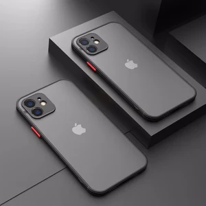 M.TK Moveteck Apple iPhone 11 Kılıf Mat Parmak Izi Yapmaz Kamera Korumalı Renkli Tuşlu Buzlu Silikon Kapak Logo Gösterir