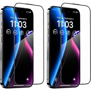 Apple iPhone 16E Uyumlu New Hardness Temperli Cam Ekran Koruyucu 2 Adet