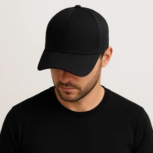 SF Collection Siyah Spor Ayarlanabilir Pamuklu Cap Şapka