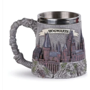 Harry Potter Howarts 3D Kabartmalı Dış Yüzey Içi Çelik Kupa Termos Hediyelik