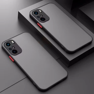 M.TK Moveteck Xiaomi Redmi Note 10 Pro Kıııf Mat Parmak Izi Yapmaz Kamera Korumalı Renkli Tuşlu Buzlu Silikon Kapak Logo Gösterir