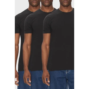 Calvin Klein  Streç Pamuklu Regular Fit Bisiklet Yaka 3 Pack T Shirt LV00NB4185UB1 Erkek T Shirt LV00NB4185 Ub1