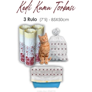 3 Rulo( 7'li ) - 85X50CM Kedi Kumu Torbası