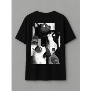 Black & White Cats - Oversize T-Shirt