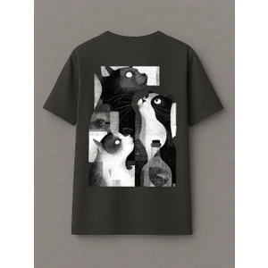 Black & White Cats - Oversize T-Shirt
